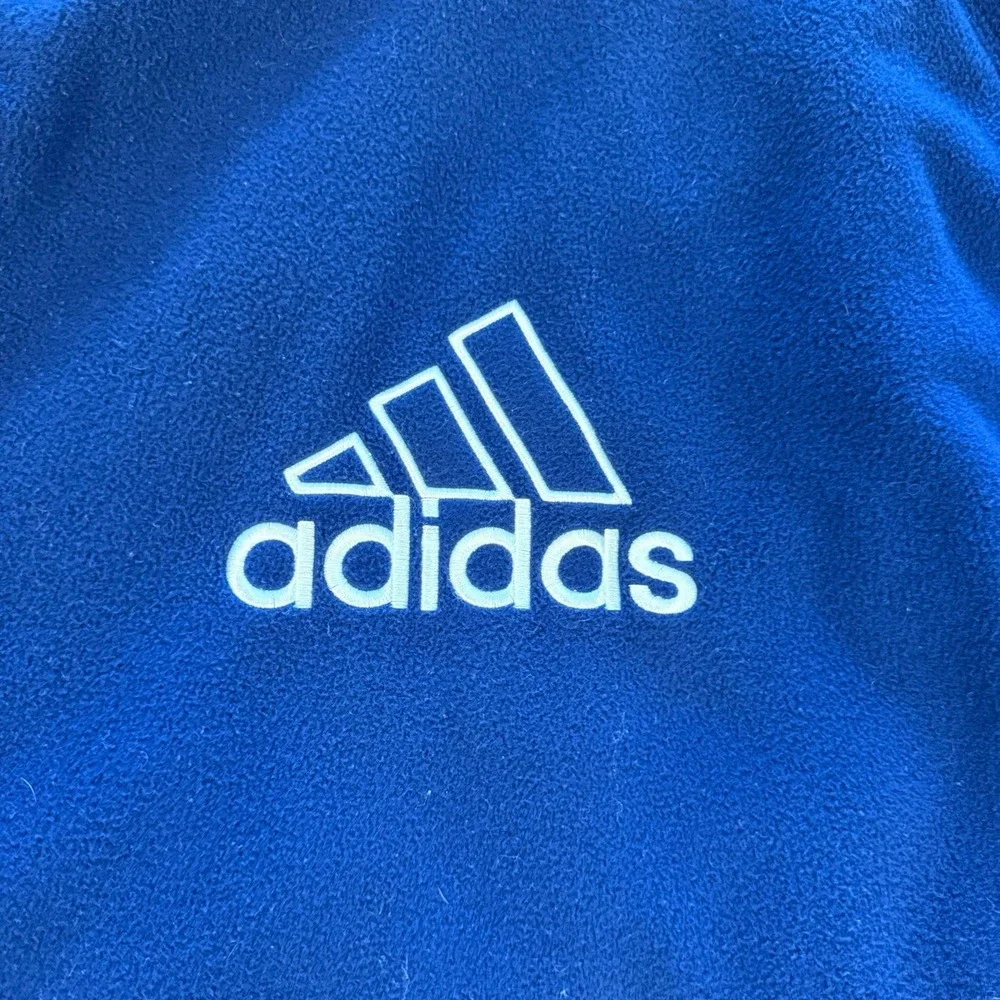 VINTAGE adidas Men's 90s Reversible Hooded Puffer Jacket Navy Blue Size S/M